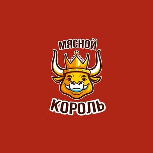 Логотип Мясной король